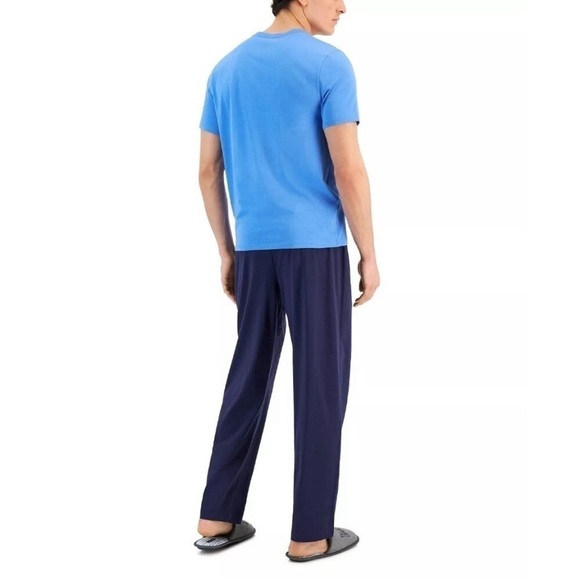 Club Room Men’s Best Dad Ever Graphic Knit Pajama Gift Set, pants sleeve - Picture 3 of 8